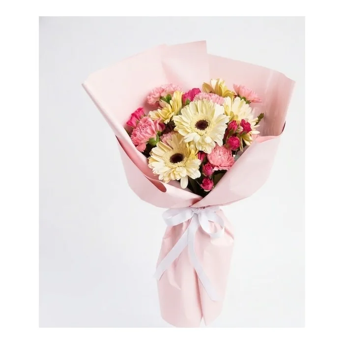 Gerbera Ve Karanfil Buketi