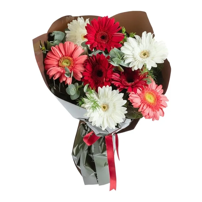 Karışık Renkli Gerbera Buketi