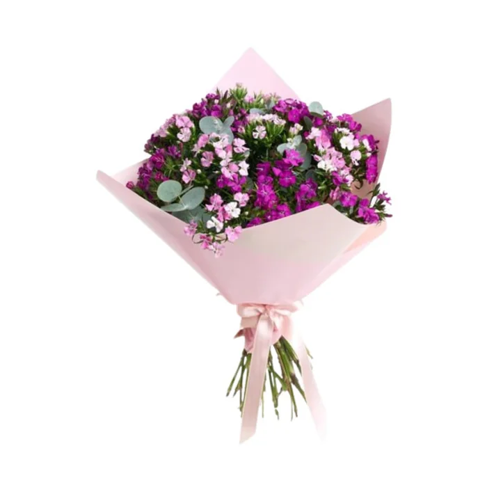 Pembe Bukette Hüsnüyusuf Çiçekleri