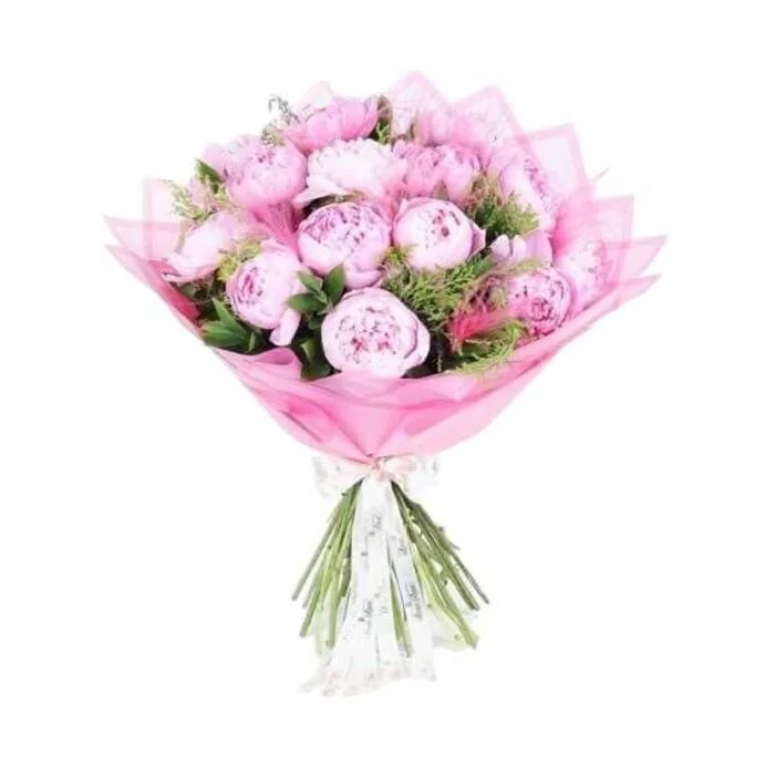 Romantik Pembe Şakayık Buketi